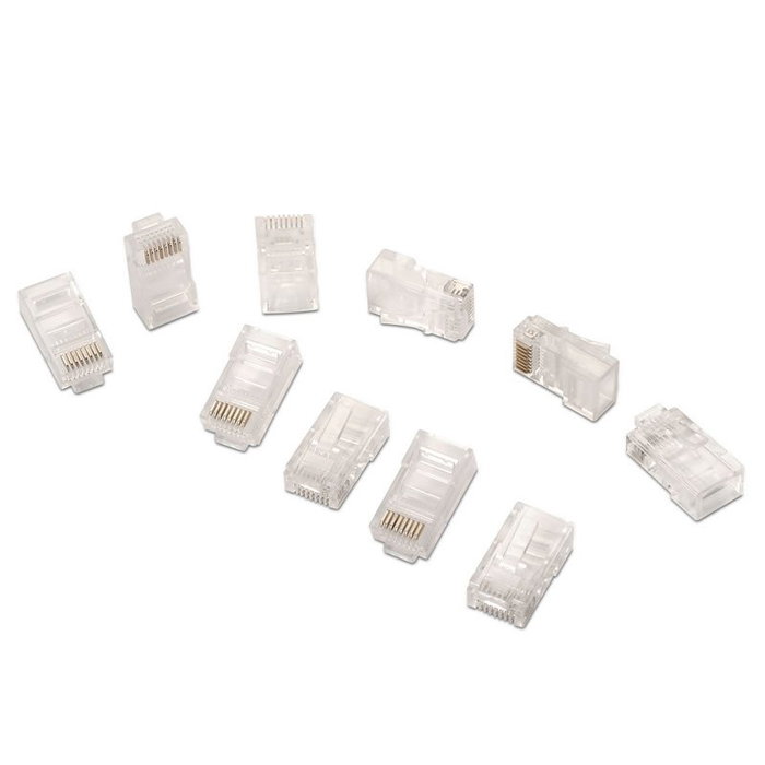 Aisens Conector RJ45 CAT.6 AWG24 Transparente (Pack de 10)